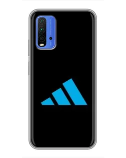 Чехол для Xiaomi Redmi 9T с картинкой «Adidas Cyan Logo»