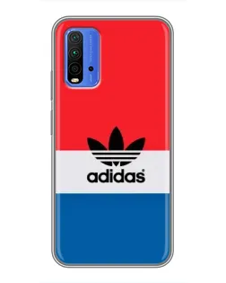 Чехол для Xiaomi Redmi 9T с картинкой «Ретро блоки Adidas»