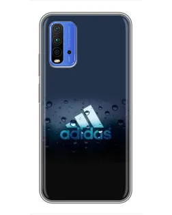 Чехол для Xiaomi Redmi 9T с картинкой «Adidas Water Drops»
