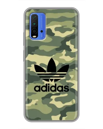Чехол для Xiaomi Redmi 9T с картинкой «Милитари стиль Adidas» Чехол для Xiaomi Redmi 9T с картинкой «Милитари стиль Adidas»