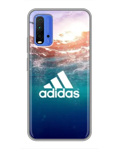 Чехол для Xiaomi Redmi 9T с картинкой «Океанская глубина адидас» Чехол для Xiaomi Redmi 9T с картинкой «Океанская глубина адидас»