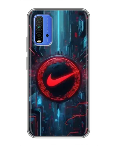 Чехол для Xiaomi Redmi 9T с картинкой «Техногенный стиль Nike» Чехол для Xiaomi Redmi 9T с картинкой «Техногенный стиль Nike»