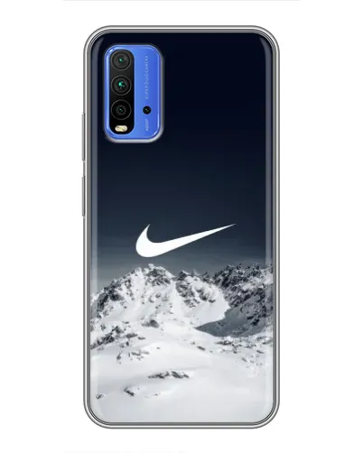 Чехол для Xiaomi Redmi 9T с картинкой «Nike — зимние горы» Чехол для Xiaomi Redmi 9T с картинкой «Nike — зимние горы»