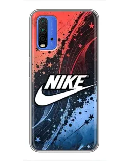 Чехол для Xiaomi Redmi 9T с картинкой «Градиентный принт Найк»