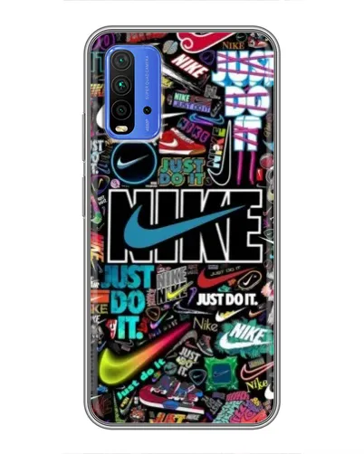 Чехол для Xiaomi Redmi 9T с картинкой «Яркий коллаж Nike» Чехол для Xiaomi Redmi 9T с картинкой «Яркий коллаж Nike»