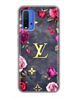 Чехол для Xiaomi Redmi 9T с картинкой «Цветочный Louis Vuitton»