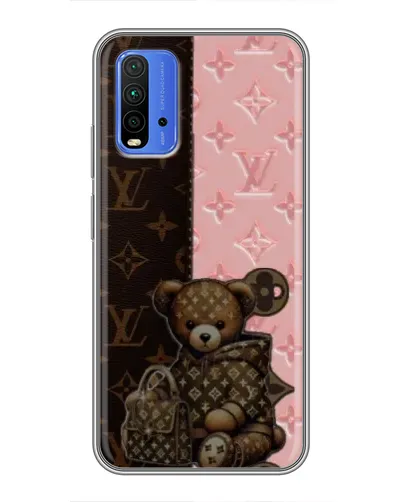 Чехол для Xiaomi Redmi 9T с картинкой «Мишка в стиле LV» Чехол для Xiaomi Redmi 9T с картинкой «Мишка в стиле LV»