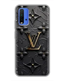 Чехол для Xiaomi Redmi 9T с картинкой «Кожаная текстура LV»