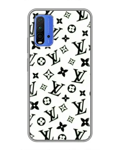 Чехол для Xiaomi Redmi 9T с картинкой «Монохромный хаос LV» Чехол для Xiaomi Redmi 9T с картинкой «Монохромный хаос LV»