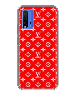 Чехол для Xiaomi Redmi 9T с картинкой «Яркий паттерн LV»
