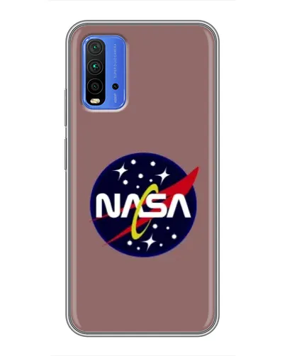 Чехол для Xiaomi Redmi 9T с картинкой «NASA — ретро космос»