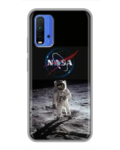 Чехол для Xiaomi Redmi 9T с картинкой «Астронавт на Луне»