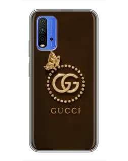 Чохол для Xiaomi Redmi 9T з картинкою «Gucci — золотий метелик» Чохол для Xiaomi Redmi 9T з картинкою «Gucci — золотий метелик»