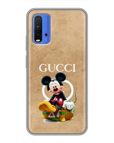 Чехол для Xiaomi Redmi 9T с картинкой «Микки Маус Gucci — крафт» Чехол для Xiaomi Redmi 9T с картинкой «Микки Маус Gucci — крафт»