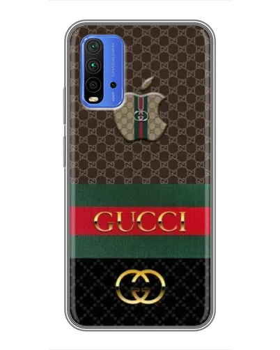 Чехол для Xiaomi Redmi 9T с картинкой «Gucci — брендированный десерт» Чехол для Xiaomi Redmi 9T с картинкой «Gucci — брендированный десерт»