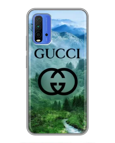 Чехол для Xiaomi Redmi 9T с картинкой «Gucci — горный пейзаж» Чехол для Xiaomi Redmi 9T с картинкой «Gucci — горный пейзаж»