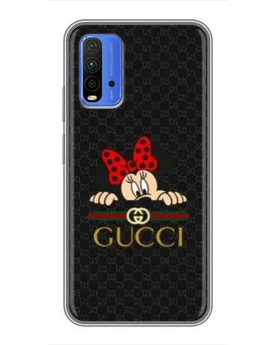 Чехол для Xiaomi Redmi 9T с картинкой «Минни Маус Gucci — черный» Чехол для Xiaomi Redmi 9T с картинкой «Минни Маус Gucci — черный»