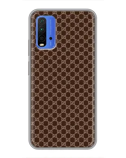 Чохол для Xiaomi Redmi 9T з картинкою «Gucci — шоколадна сітка» Чохол для Xiaomi Redmi 9T з картинкою «Gucci — шоколадна сітка»