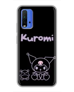 Чехол для Xiaomi Redmi 9T с картинкой «Kuromi — черный минимализм» Чехол для Xiaomi Redmi 9T с картинкой «Kuromi — черный минимализм»