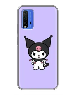Чехол для Xiaomi Redmi 9T с картинкой «Kuromi — нежный фиолетовый»