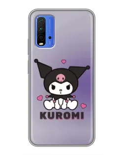 Чехол для Xiaomi Redmi 9T с картинкой «Kuromi — фиолетовый арт»