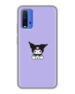 Чехол для Xiaomi Redmi 9T с картинкой «Kuromi — фиолетовый минимализм»