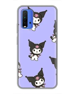 Чехол для Xiaomi Redmi 9T с картинкой «Паттерн с Kuromi»