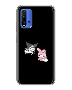 Чехол для Xiaomi Redmi 9T с картинкой «My Melody и Kuromi»