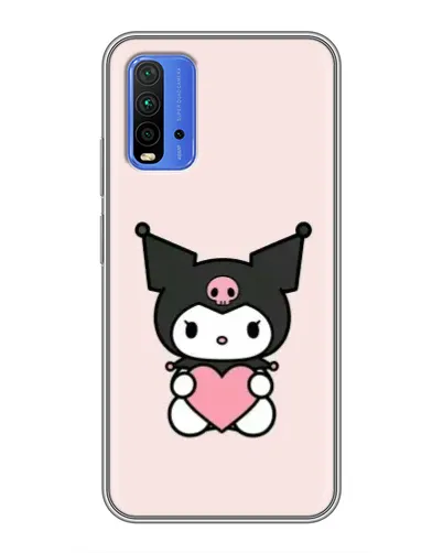 Чехол для Xiaomi Redmi 9T с картинкой «Kuromi и сердце» Чехол для Xiaomi Redmi 9T с картинкой «Kuromi и сердце»