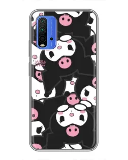 Чехол для Xiaomi Redmi 9T с картинкой «Паттерн голов Куроми»
