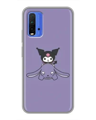 Чехол для Xiaomi Redmi 9T с картинкой «Kuromi на лиловом фоне» Чехол для Xiaomi Redmi 9T с картинкой «Kuromi на лиловом фоне»