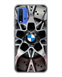 Чехол для Xiaomi Redmi 9T с картинкой «BMW — деталь диска» Чехол для Xiaomi Redmi 9T с картинкой «BMW — деталь диска»