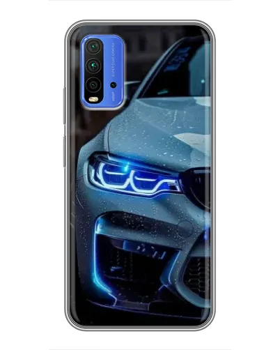 Чехол для Xiaomi Redmi 9T с картинкой «Взгляд BMW с синими фарами» Чехол для Xiaomi Redmi 9T с картинкой «Взгляд BMW с синими фарами»
