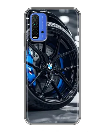 Чехол для Xiaomi Redmi 9T с картинкой «Колесо BMW вблизи» Чехол для Xiaomi Redmi 9T с картинкой «Колесо BMW вблизи»