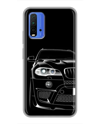 Чехол для Xiaomi Redmi 9T с картинкой «Темный силуэт BMW» Чехол для Xiaomi Redmi 9T с картинкой «Темный силуэт BMW»