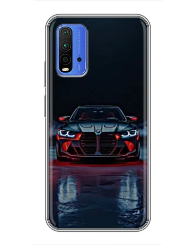 Чехол для Xiaomi Redmi 9T с картинкой «BMW на мокрой дороге» Чехол для Xiaomi Redmi 9T с картинкой «BMW на мокрой дороге»