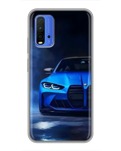 Чехол для Xiaomi Redmi 9T с картинкой «Голубая BMW M4» Чехол для Xiaomi Redmi 9T с картинкой «Голубая BMW M4»