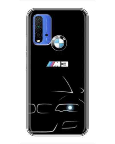 Чехол для Xiaomi Redmi 9T с картинкой «Минималистичный принт BMW M3» Чехол для Xiaomi Redmi 9T с картинкой «Минималистичный принт BMW M3»