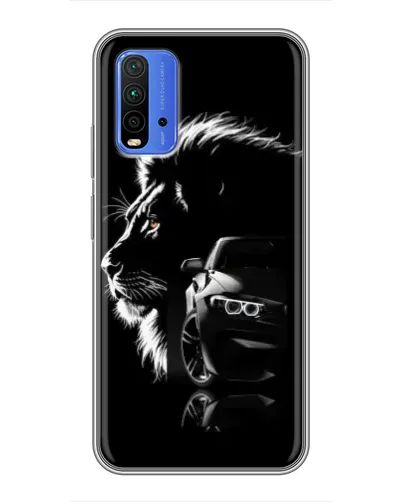 Чехол для Xiaomi Redmi 9T с картинкой «BMW и лев» Чехол для Xiaomi Redmi 9T с картинкой «BMW и лев»