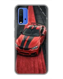 Чехол для Xiaomi Redmi 9T с картинкой «BMW на красной дорожке»