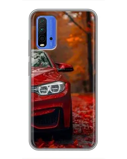 Чехол для Xiaomi Redmi 9T с картинкой «Осенняя BMW M4»