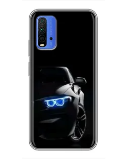 Чехол для Xiaomi Redmi 9T с картинкой «BMW — ночной взгляд» Чехол для Xiaomi Redmi 9T с картинкой «BMW — ночной взгляд»