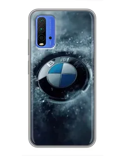 Чехол для Xiaomi Redmi 9T с картинкой «Логотип BMW — лед» Чехол для Xiaomi Redmi 9T с картинкой «Логотип BMW — лед»