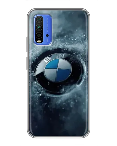 Чехол для Xiaomi Redmi 9T с картинкой «Логотип BMW — лед» Чехол для Xiaomi Redmi 9T с картинкой «Логотип BMW — лед»