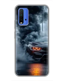Чехол для Xiaomi Redmi 9T с картинкой «BMW M-Power — абстракция» Чехол для Xiaomi Redmi 9T с картинкой «BMW M-Power — абстракция»
