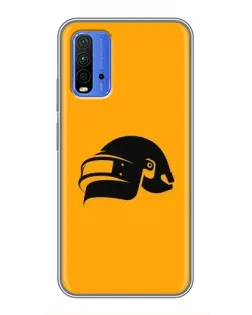 Чехол для Xiaomi Redmi 9T с картинкой «PUBG — золотой шлем»