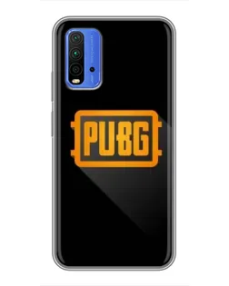Чехол для Xiaomi Redmi 9T с картинкой «PUBG — рамка лого»