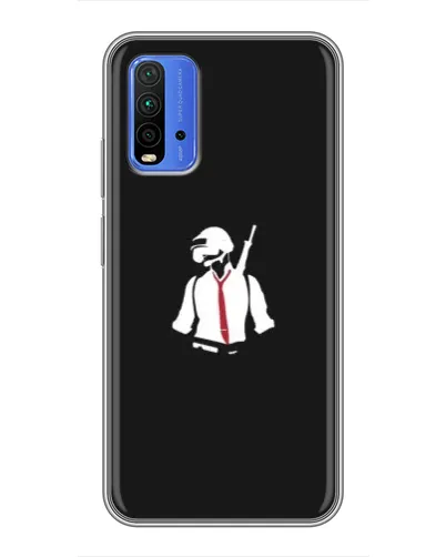 Чехол для Xiaomi Redmi 9T с картинкой «PUBG — силуэт воина» Чехол для Xiaomi Redmi 9T с картинкой «PUBG — силуэт воина»