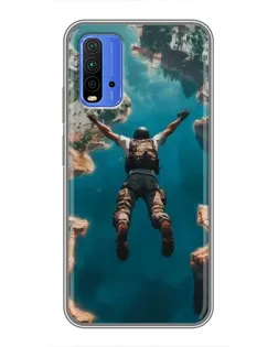 Чехол для Xiaomi Redmi 9T с картинкой «PUBG — свободное падение»