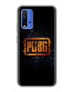 Чехол для Xiaomi Redmi 9T с картинкой «PUBG — золотой логотип»